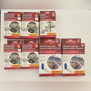 simple living solutions hooks & clips for hanging NEW NWT 7 boxes total